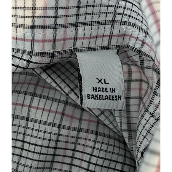 Calvin Klein Men's XL Stain Shield Extra Slim Fit Long Sleeve Shirt Plaid NEW - Picture 13 of 14